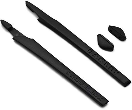 SOODASE Negro Kit de goma de silicona Earsocks de repuesto Para Oakley Crosslink Gafas de sol