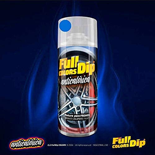 Spray Pintura para Pinzas DE Freno ANTICALÓRICA ACRÍLICA Permanente FULLCOLORS by Full Dip (Azul)