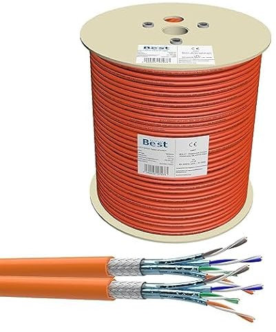 CAT.7 Verlegekabel 250m Duplex Best Gigabit Netzwerkkabel Kupfer LAN 1000Mhz S/FTP Kat 7