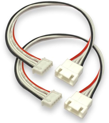 VUNIVERSUM 2x Stück 20cm JST-XH Premium 4S 5Pin Balancerkabel Balancer Kabel Verlängerung Ladekabel XH Stecker auf Buchse 24AWG Adapterkabel für Lipo Akku