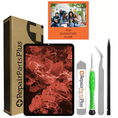 RepairPartsPlus Ersatz-Display für iPad Pro 11, LCD + Glas Touch Digitizer (1. Generation A1934 | A1980 | A2013 und 2. Generation A2068 | A2228 | A2230) Premium Reparaturset