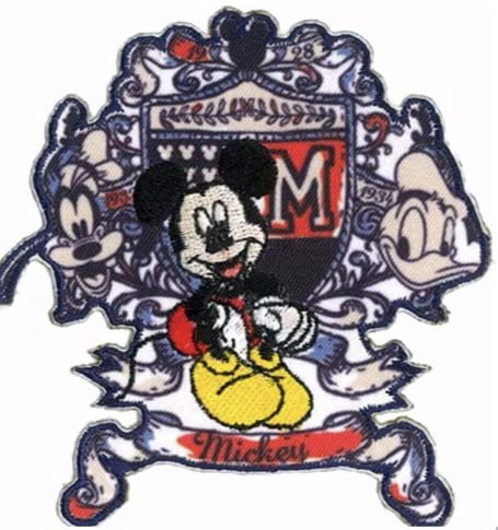 HKM 10230485 Patches, Fabric, Blau/Rot/Gelb, 93 mm