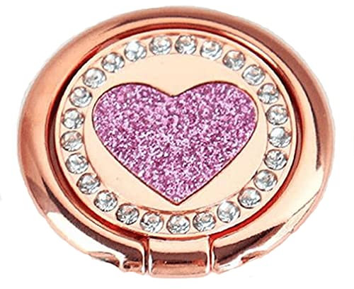 AHYD Phone Ring Holder, Rhinestone Cell Finger Ring for Phones (Rose Gold)