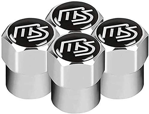 4 Stück Auto Ventilkappen für Mazda 2 3 5 6 MS CX-4 CX-5 CX-3 CX-9 MX3 MX5, Staubschutz-Ventildeckel mit Dichtungsring, Anschraubbarer Staubkappen, Auto Rad Staubdicht Cap