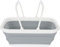 HOMION Collapsible Basket Plastic Foldable Silicone Storage Organizer Basket With Durable Carry Handles