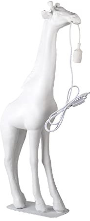 Clayre & Eef Stehlampe Giraffe 48x18x99 cm Weiß Polyresin Stehleuchte