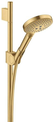 hansgrohe AXOR Uno² Brauseset mit Raindance Select S 120 3jet Handbrause, 27987250, Farbe: Brushed Gold Optic