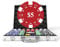 HEITOK Pokerchips-Set mit Wertangaben, 500 Stück, 11,5 Gramm, nummerierte Chips mit Aluminiumkoffer, von $1 bis $500 für Blackjack & Casinospiele
