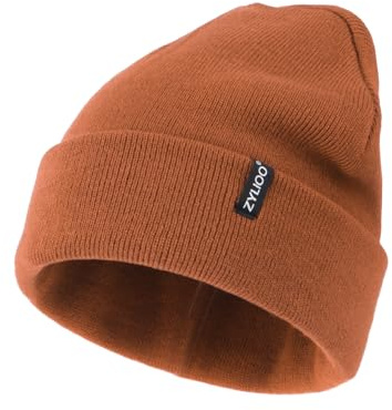 Zylioo S/M/XL/XXL/3XL Strickmütze Großen Kopf Wintermütze Beanie Mütze | Übergroße Winter Warme Knit Cuffed Watch Cap Beanie Hats für Alltag Outdoor