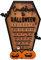 Halloween-Adventskalender 2023, Halloween-Countdown-Kalender, Hausform, zum Schneiden von drei Dekorationen, Fledermaus, DIY-Halloween-Countdown-Kalender (1 Stück),