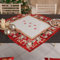 PETTI Artigiani Italiani - Centrotavola Natalizio, Centrotavola da Tavolo Cucina Natalizio, Runner Centrotavola 90x90 cm, Centrotavola Elfo, 100% Made in Itay