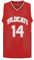 CAIYOO Herren Wildcats High School Jersey 14 Troy Bolton 8 Chad Danforth Basketballtrikot, 14 Rot, L