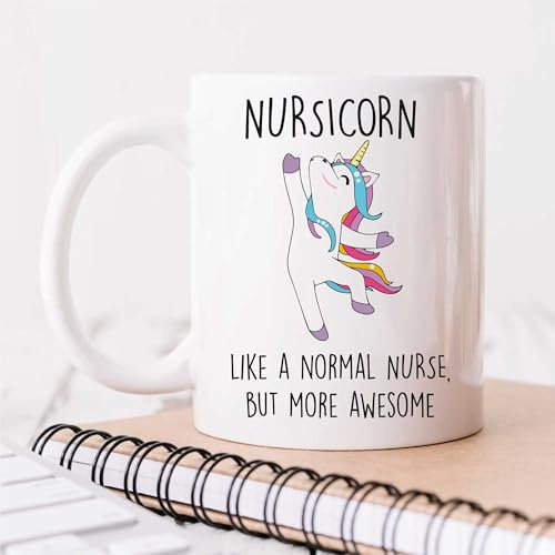 60 Second Makeover Limited Nursicorn Mug Awesome Nurse Gifts Mothers Day Funny Mug Present Thank You Gifts for Nurses Graduation Presents Hospital Carer Appreciation