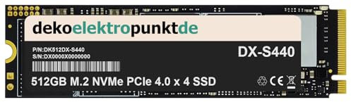 dekoelektropunktde 512GB M.2 NVMe Gen4 SSD Festplatte passend für Acer Chromebook 514 CB514-3HT-R2QQ, Alternatives Ersatzteil 2280 PCIe 4.0 x 4