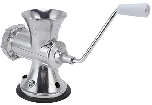 Wakects Manual Meat Mincer, Aluminum Alloy Mincer Machine Hand Suction Up Sausage Maker Meat Mincer Grinder Kitchen Aid Meat Mincer for Food Sausage Vegetables