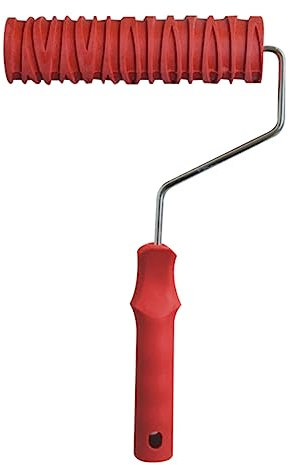 Rouleau de peinture en relief de 17,8 cm - Rouleau en caoutchouc à motif pratique - Outils de décoration pour peinture de texture - Rouleau de peinture en relief - Rouleau de peinture en relief avec