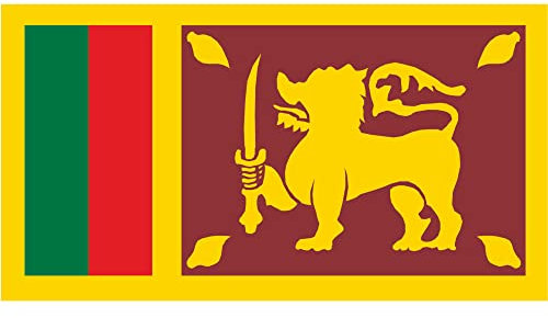 Autoaufkleber - Aufkleber Fahne - Sri Lanka - Sri Lanka 10 cm farbig - bunt - glatt - Tuning - Heckscheibe - Beschriftung
