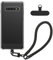 kwmobile Handy TPU Case kompatibel mit Samsung Galaxy S10 Hülle - Kristallklare Schutzhülle mit Kantenschutz und abnehmbarem Armband inkl. 2 Pads - Transparent Schwarz