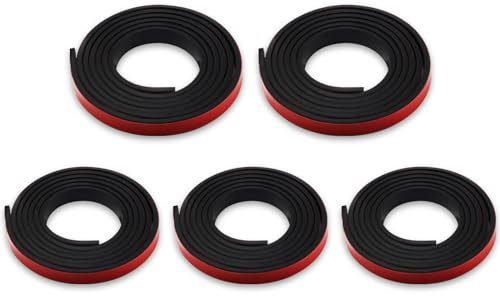 5pcs Window Grid Kit, 32.8ft Black Self-Adhesive Peel and Stick Molding Trim Window Grille Inserts Grid Kit DIY Decorative Strips PVC Strip Molding Trim for Windows Door Frames Home Decoration