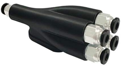Für X1C P1S P1P 3D-Drucker 4-in-1 PTFE-Adapter Rohrerweiterungsanschluss 3D-Druckerteilanschluss 4 Einspeisungsmodul