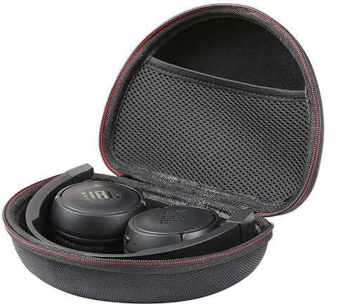 Hard Shell Headphone Case Cover for Sony MDRZX110AP, 310AP / ZX110NC / ZX110 / JBL T450BT, T500BT, JR300BT, JR310BT, Over Ear Headset Carrier for Foldable Wireless Bluetooth Earphone (Black Lining)