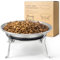 Elevated-Cat-Bowls, 3 Height Adjustable Raised Cat Bowl Stand, 7.5” Raised Cat Bowl Whisker Fatigue Cat Plates Stainless Steel Cat-Dish (10oz Bowl + Stand)