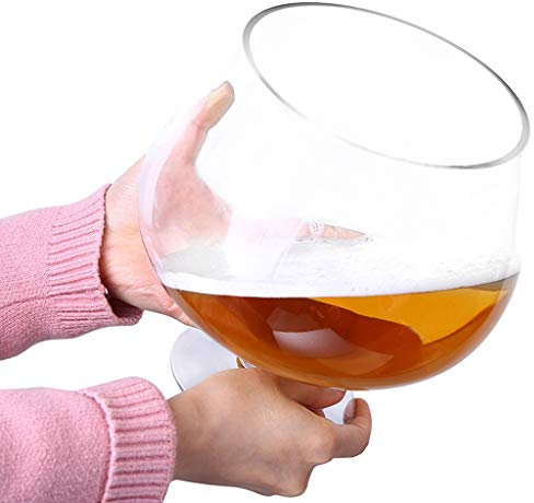 RUHEN Copa de Vino Tinto Extragrande Vaso de Cerveza Gigante de Gran Capacidad Vaso de Vino Tinto Grande Taza de Regalo para Fiesta Tazas