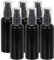 PATIKIL Travel Pump Bottles, 6 Pcs 3.4Oz(100ml) Leak Proof Refillable Empty Dispenser Container Squeeze Bottle with Pump for Shampoo Toiletries Lotion Cream, Black