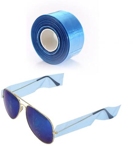 Brillenbügelschutz,Brille Bein Abdeckung Brillen Zubehör Brillenbügelschutz Schutzabdeckung Schutzdeckel Brillenbügelabdeckungen Brillen Slim Protector Brillenbügel für Haarfärbe Salon Eyeglass
