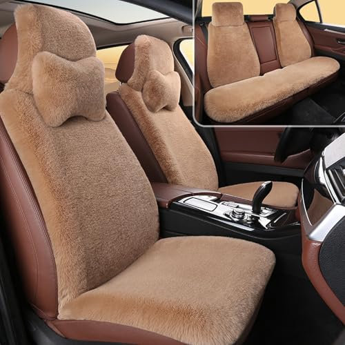BAITUB Autositzbezüge für 𝗻𝗶𝘀𝘀𝗮𝗻 Micra C+C Sitzheizung Auto Auflage Warmwinter Autobezug aus Kaschmir Komplettes Set mit Autositzbezügen Autositzschutz mit 2 Kopfstützen