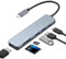 USB C Hub (6-in-1), Tragbarer 4K USB C HDMI Adapter mit PD 100W, USB 3.0 Ports, kompakt und stylisch für MacBook Pro/MacBook Air/M3 M2 M1 Laptop iPad Pro & mehr Typ-C Geräte