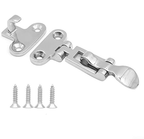 Anti-Rassel Marine Riegel, Marine Boot Tür Spind Luke Anti-Rassel Riegel, 316 Edelstahl Anhänger Yacht Tür Schnalle Verschluss Klemme