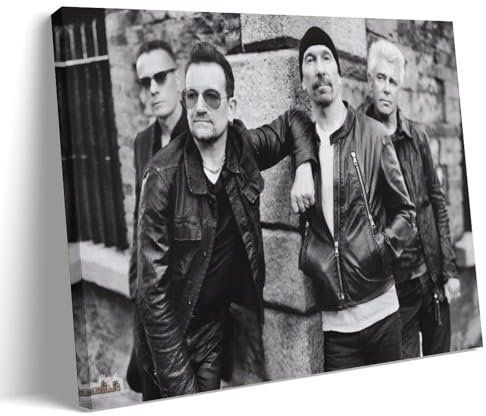 ZAJSGPUR Legendery Bands U2 Poster Dekorative Malerei Leinwand Wandkunst Wohnzimmer Poster Schlafzimmer Malerei 12x18inch(30x45cm)