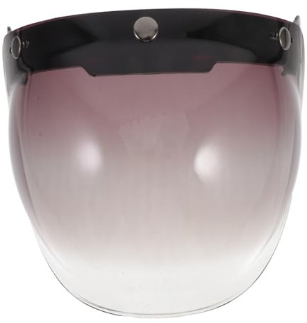 iplusmile 1set Visiera Per Casco Con Design Retro Lente Sostitutiva Antiappannante e Resistente Ai Graffi Compatibile Con Caschi Enduro e Jet Include Supporto Per Installazione e Protezione