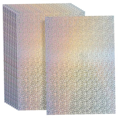 Gadpiparty 10 Blatt - Papier für Handwerk Bastelbedarf aus Papier Glitzerpapier zum Basteln Sammelalbum Kartonpapier holografischer Karton Farbpapier Papierstau