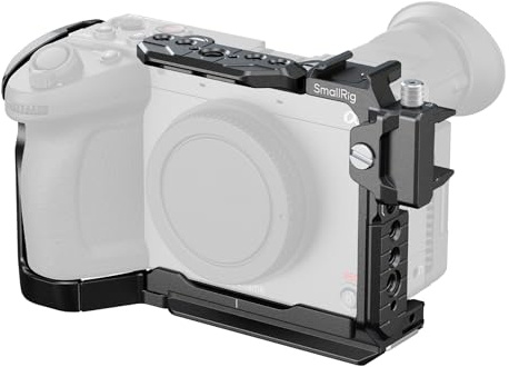 SMALLRIG Camera Cage for Sony FX2, HawkLock Quick Release FX2 Cage with Top Plate, Cable Clamp for HDMI, Multiple Mounting Points, Compatibility With Original XLR Top Handles - 5587