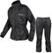 A-Pro Motorrad Regenkombi Regenhose Regenjacke Wasserdicht Regenanzug Schwarz XXL