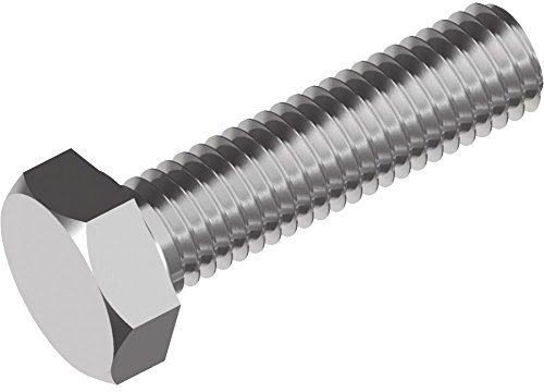 50 Stück Sechskantschrauben DIN 933 - Edelstahl A4-70 Gewinde bis Kopf M10x140