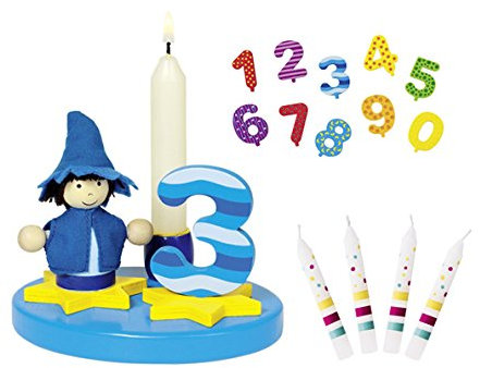 Goki Geburtstagskind Kleiner Junge Geburtstagsmännchen Zahlen 1-9+0 10 Kerzen Susibelle - Die LuLuGoS