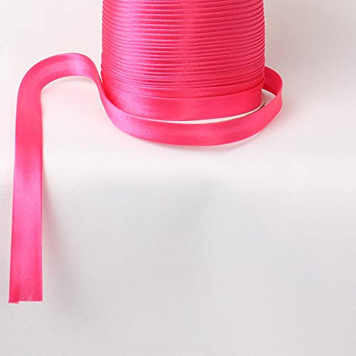 eventkauf Schrägband Rolle Satin 132m x 15mm (Pink)