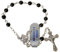 Holyart Zehner Rosenkranz Silber und Onyx