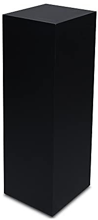 STEMA Seyfried Dekosäule, Podest in 3 Größen (80x25x25 cm, Schwarz Matt) Blumensäule, Blumenständer