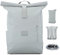 Johnny Urban Rolltop Rucksack Damen & Herren Grau - Robin Large - Tagesrucksack mit 16 Zoll Laptopfach - Recyceltes PET - 18-22L - Wasserabweisend