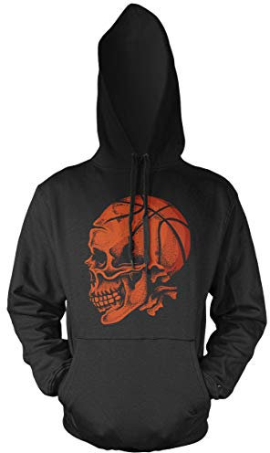 Uglyshirt89 Sport Skull Basketball Männer und Herren Kapuzenpullover | Sport Totenkopf (M)