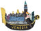 Kesheng Venedig-Schiff 3D-Kühlschrankmagnet aus Kunstharz, Spielzeug, Souvenirs, Geschenke, Touristenkollektion, 1 Stück