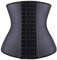 YIANNA Corset Minceur Femme Ventre Plat 4 Crochets Sport Gaine Amincissante Waist Trainer Serre Taille Bustier Amincissant Body Gainant Noir,11788 Size 3XL
