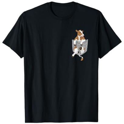 Kuh in der Brusttasche T-Shirt Lustiges Bauernhof Shirt T-Shirt