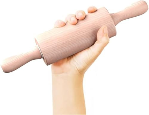 HelferX Petit rouleau à pâtisserie en bois de 22,9 cm pour pâtisserie