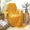 MIULEE Kuscheldecke Granulat Fleecedecke Flanell Decke Weich Flauschig Einfarbig Wohndecken Couchdecke Sofadecke Blanket für Bett Sofa Schlafzimmer Büro, 220x240 cm Golden