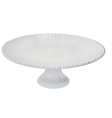 Costa Nova Pearl Collection Dinnerware Set Stoneware Plates with Standing 33 cm, White